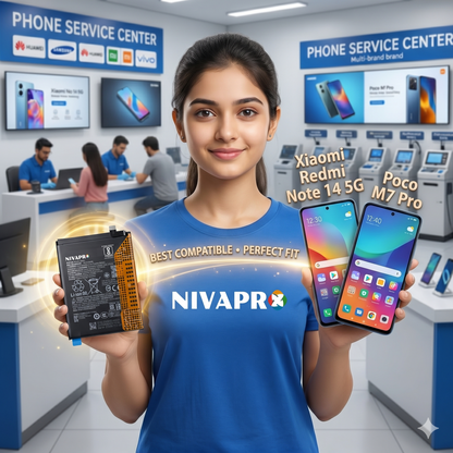 BN5U for Xiaomi Redmi Note 14 5G and Poco M7 Pro with Warranty by NIVAPRO 5100mAh