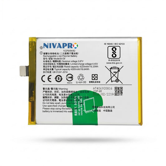B-09, B09 Original for Vivo X60 4300mAh Battery with warranty by NIVAPRO