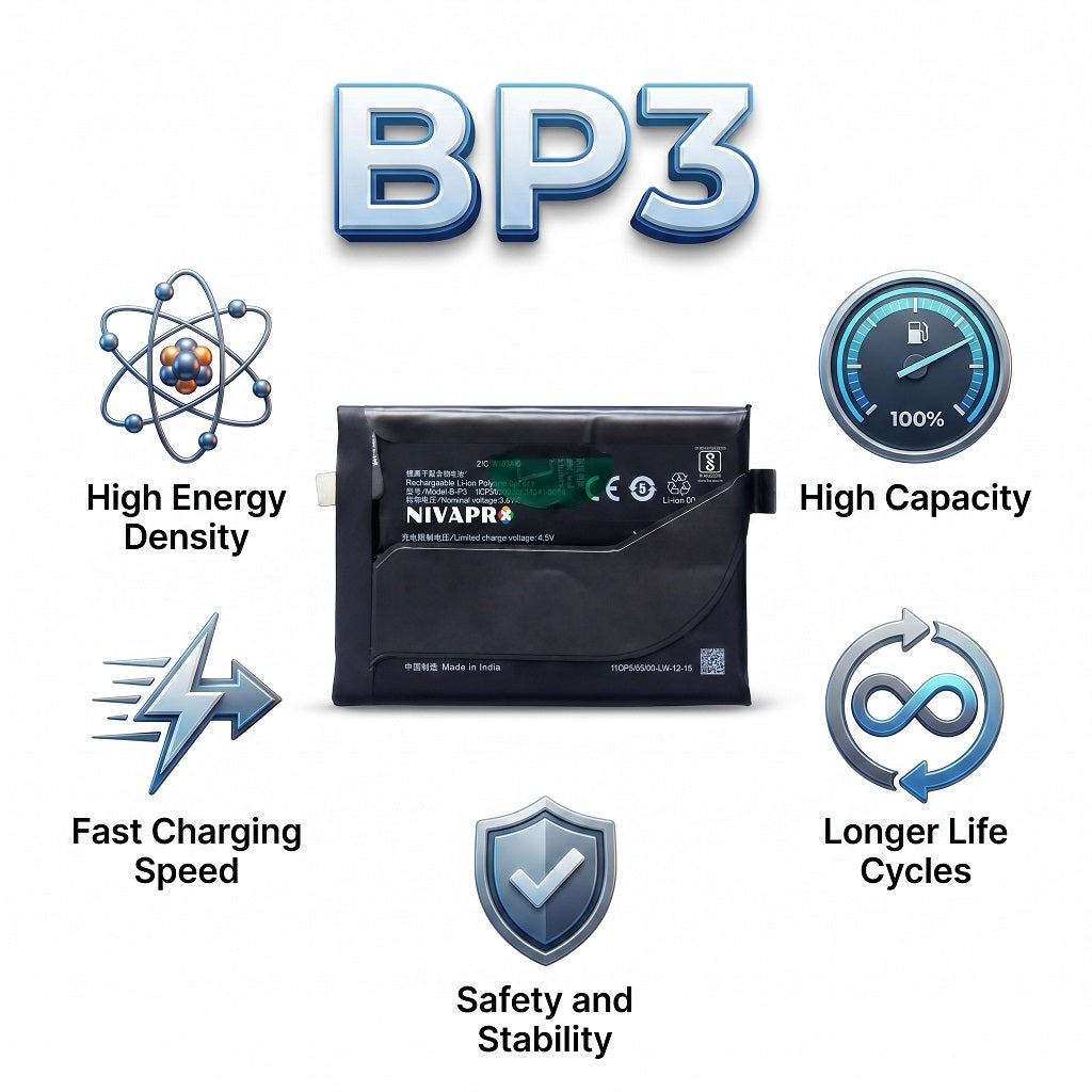 BP3 B-P3 for Vivo iQOO 7 4000mAh Battery with warranty by NIVAPRO