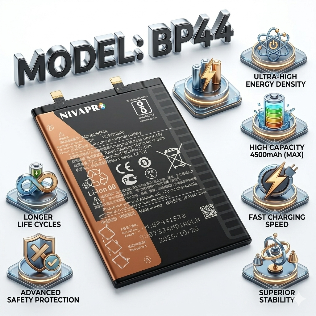 BP44 for  Xiaomi Civi 5G with Warranty by NIVAPRO 4500mAh