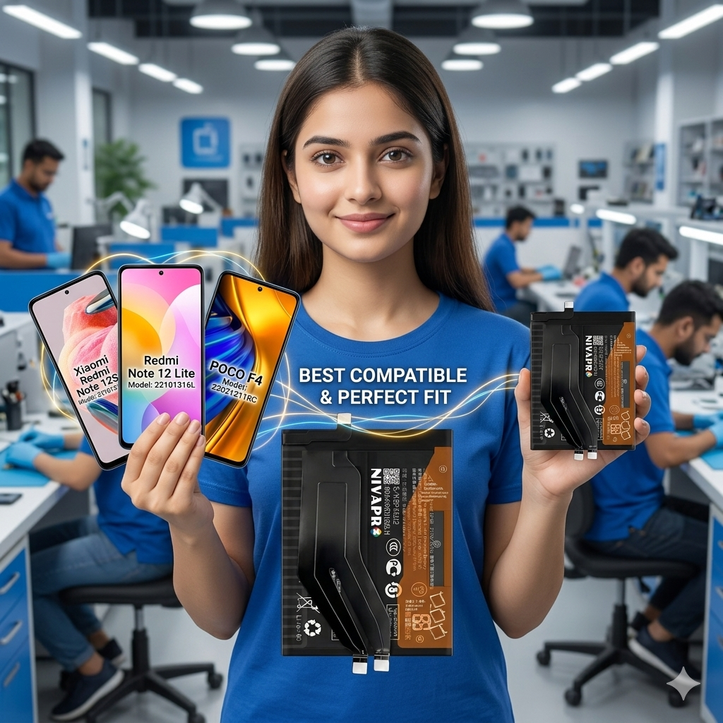 BP48 for Xiaomi Redmi Note 12S/12 Lite/Poco F4 with Warranty by NIVAPRO 4700mAh
