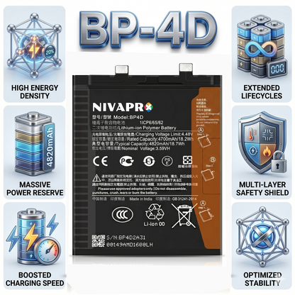 BP4D  Compatible for Xiaomi Redmi 13 Pro 5g 4820mAh with Warranty by NIVAPRO
