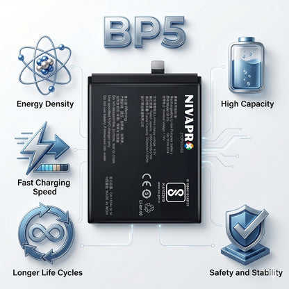 BP5 B-P5 for Vivo iQOO Neo 5 (V2055A) / iQOO 7 (V2049A, I2009) 4400mAh Battery with warranty by NIVAPRO