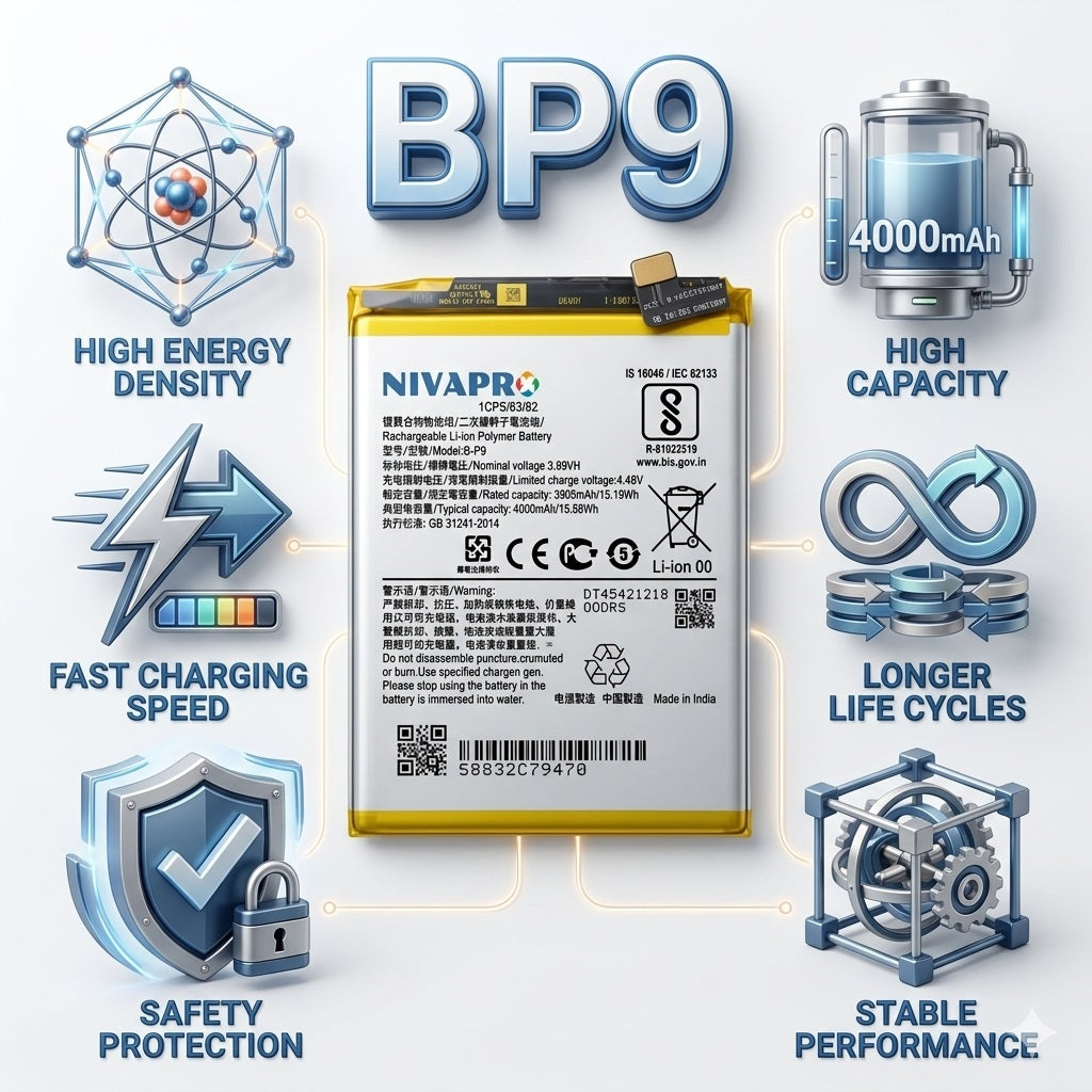 BP9 B-P9 for Vivo V21 / Vivo S9 4000mAh Battery with warranty by NIVAPRO