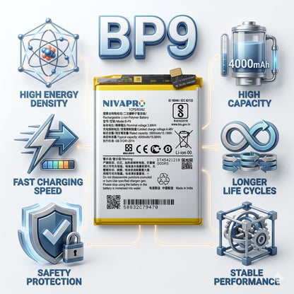 BP9 B-P9 for Vivo V21 / Vivo S9 4000mAh Battery with warranty by NIVAPRO