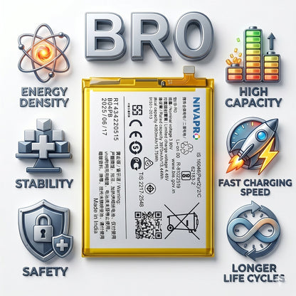 BRO B-R0 for Vivo S10  4050mAh Battery with warranty by NIVAPRO
