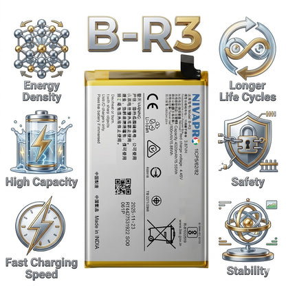 BR3 B-R3 for  Vivo BH3, Z1x , Vivo 1917, PD1921F_EX 4500 mAh Battery with warranty by NIVAPRO