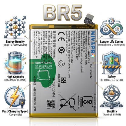 BR5 B-R5 for Vivo V23e 5G (model V2130A) 4050 mAh Battery with warranty by NIVAPRO