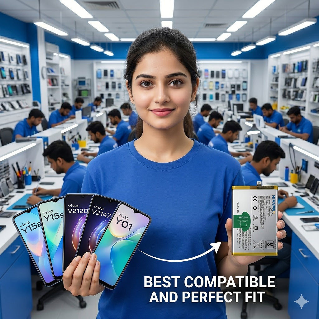 BS7 (B-S7) for Vivo Y15a V2134 | Y15s | V2120 | V2147 | Y01 V2166 smartphone 5000mAh Battery with warranty by NIVAPRO
