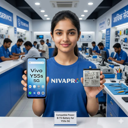BT5 for Vivo Y55s 5G (2021)  6000mAh Battery with warranty by NIVAPRO