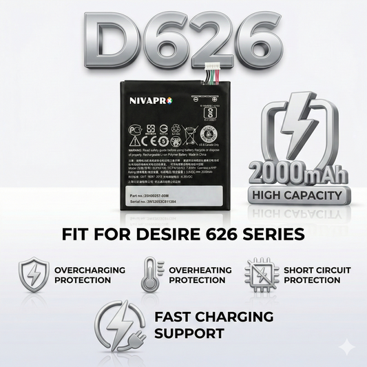 HTC D626 for HTC Desire 626  Compatible Battery  Replacement Battery by NIVAPRO