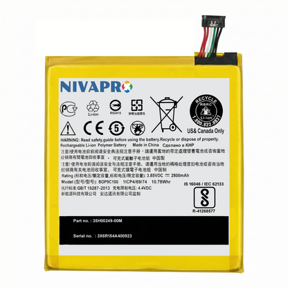 HTC D728  for HTC Desire 728 High-Quality Compatible Replacement Battery by NIVAPRO