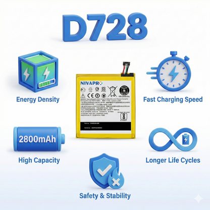 HTC D728  for HTC Desire 728 High-Quality Compatible Replacement Battery by NIVAPRO