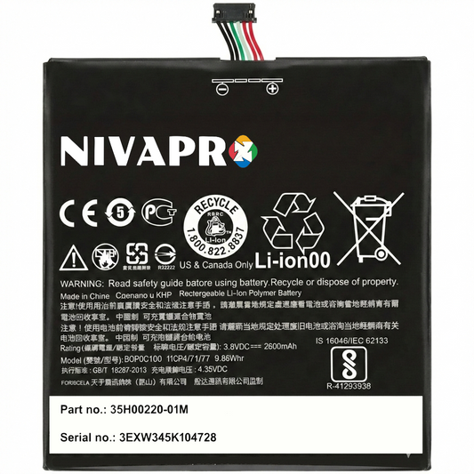 HTC D816 HTC Desire 816  High-Quality Compatible Replacement Battery by NIVAPRO