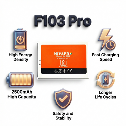 F103 Pro Original BL-G024A Battery compatible for GIONEE  2500mAh by NIVAPRO