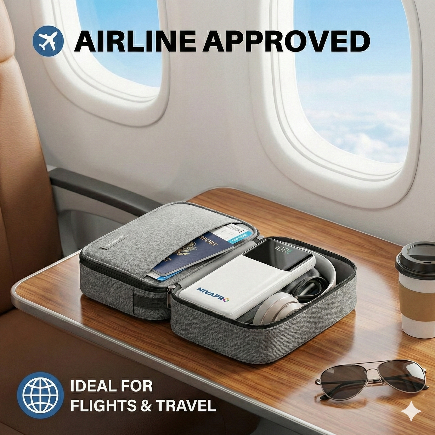 10000mAh Power Bank with 22.5W ultrafast Charging, Pass-Through Support, in-Built connectors, Airline Approved, Digital% Display. (Copy)