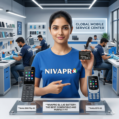 BL-L4E  Nokia 2660 Flip 4G / Nokia 8210 4G Battery 1450mAh with warranty by NIVAPRO