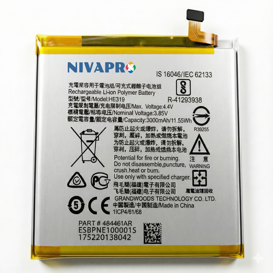 NIVAPRO  HE319 for Nokia 3 Compatible 3000mAh Battery