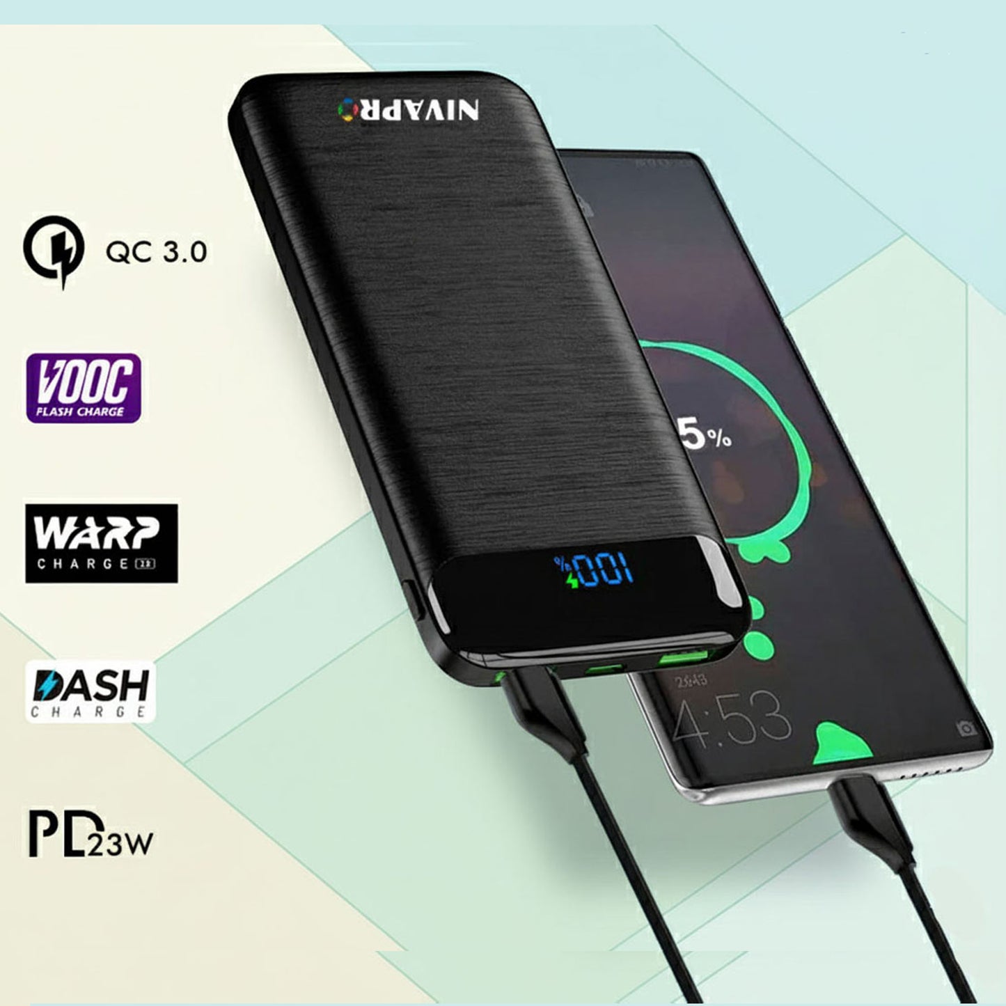 Slim and designer power bank HTY11