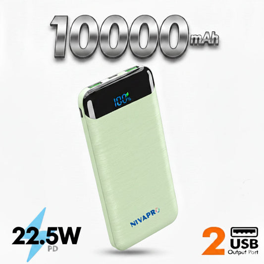 Slim and designer power bank HTY11 Light Green