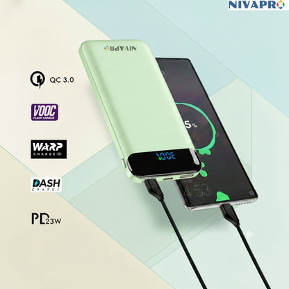 Slim and designer power bank HTY11 Light Green