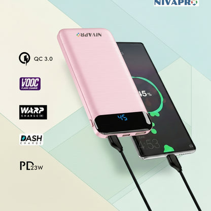 Slim and designer power bank HTY11 Pink