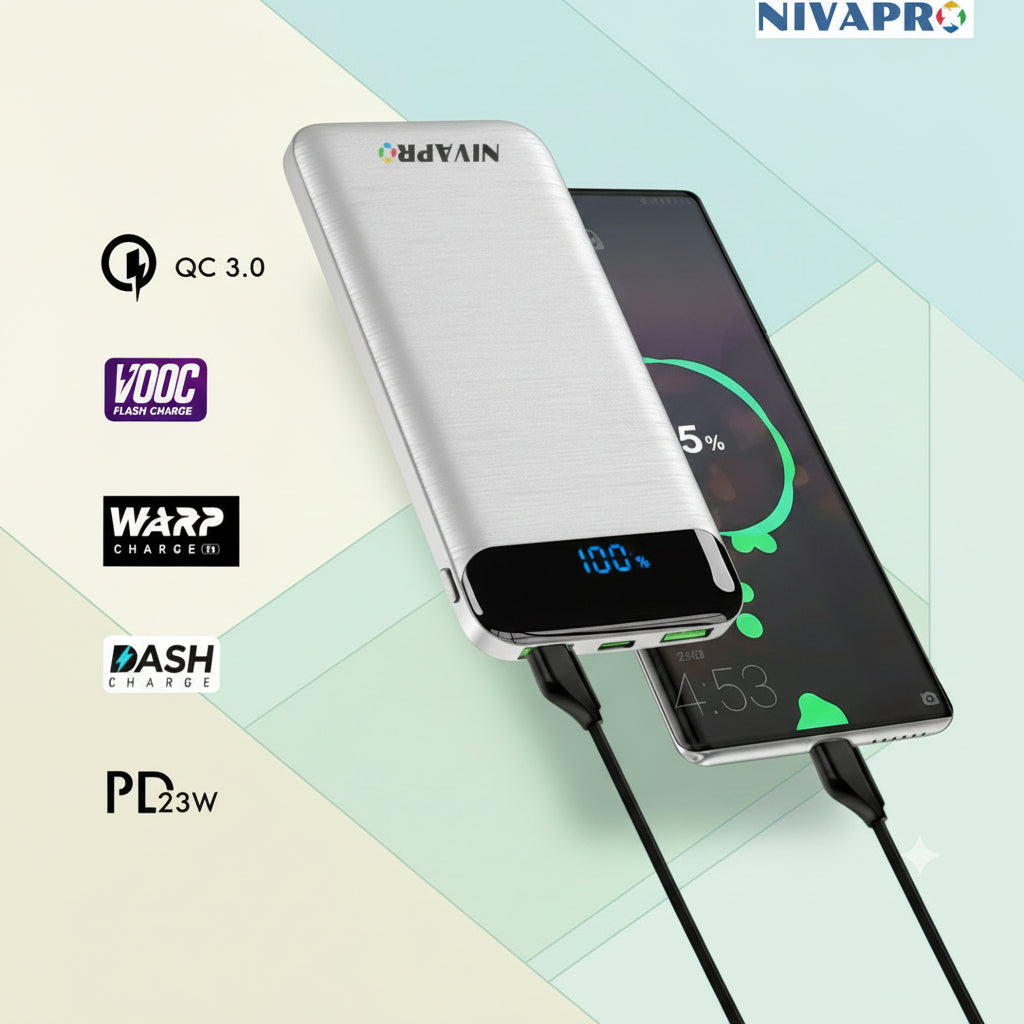 Slim and designer power bank HTY11 White