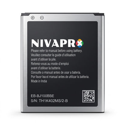 Galaxy J1 (SM-J100 Series), EB-BJ100BBE, EB-BJ100CBE, or EB-BJ100CBN compatible Battery 1850mAh by NIVAPRO