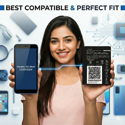 NIVAPRO for Jio Next 4G LS2542QW Compatible 3400mAh battery.