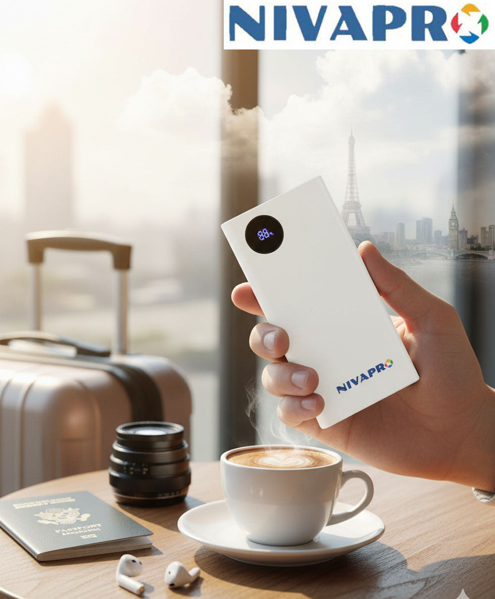 Compact and reliable power bank K104 White