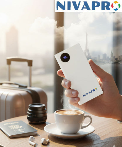 Compact and reliable power bank K104 White