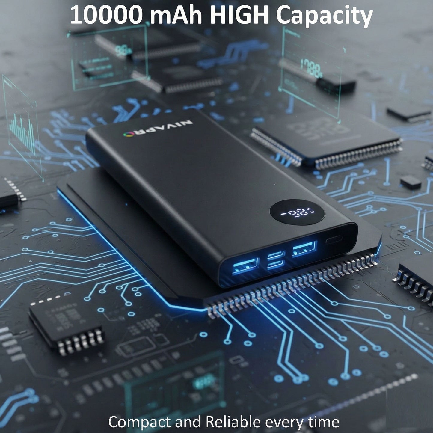 Compact and reliable power bank K104