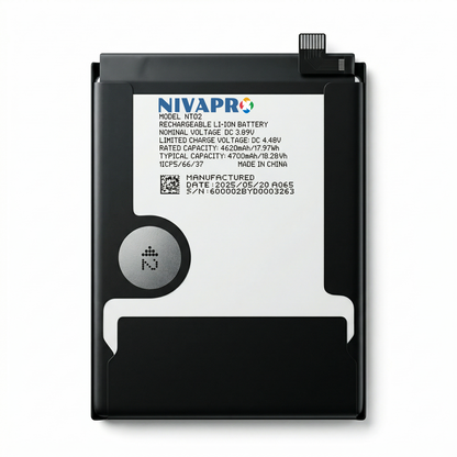 NT02 for  Nothing Phone 02  4700mAh with Warranty Compatible by NIVAPRO
