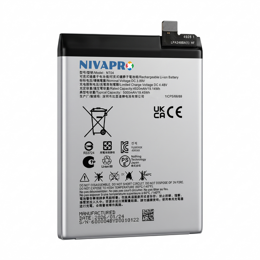 NT04 for Nothing Phone 03A  5000mAh with Warranty Compatible by NIVAPRO