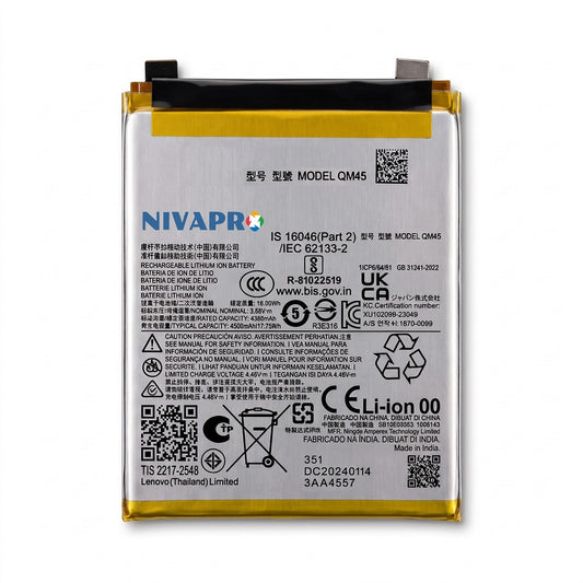 QM45 for Motorola Edge 50 Pro 5G Compatible Battery 5000mAh with 6 Months warranty by NIVAPRO