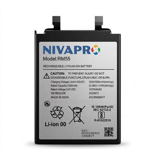 RM55 for Motorola Edge 60 Fusion 5G (Model XT2503) Compatible Battery 5500mAh with 6 Months warranty by NIVAPRO