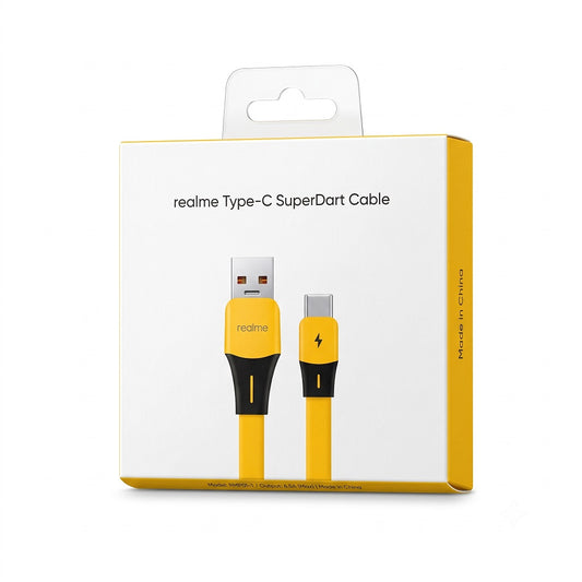 Original realme SUPERDART Type-C Cable 65W Fast Charging | Tangle-Free | 15,000 Plug-Unplug Tested