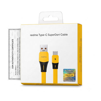 Original realme SUPERDART Type-C Cable 65W Fast Charging | Tangle-Free | 15,000 Plug-Unplug Tested