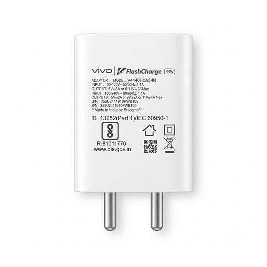 Vivo FlashCharge 44w flash charger Original Adapter