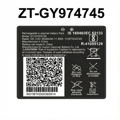 NIVAPRO Compatible for ZT-GY974745, Jiofi 6, JMR815 3000mAh battery