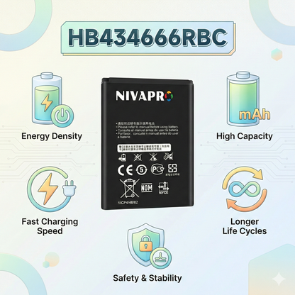 Airtel Wi-Fi Dongle HB434666RBC Huwaei replacement battery by NIVAPRO