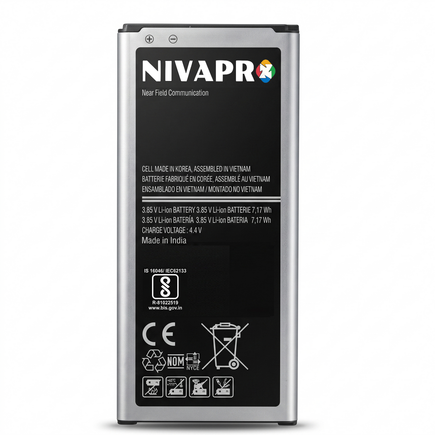 GALAXY ALPHA SAMSUNG EB-BG850BBC G850 | G8508S | G850Y | G850K | G8509V | G850A | G850F compatible 1860mAh by NIVAPRO