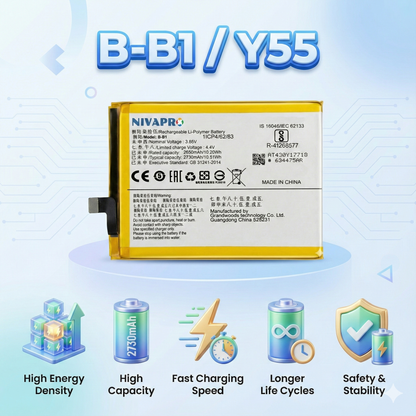 NIVAPRO B-B1 for Y55,Y55A,Y55S,Y55L,1610,1603 Battery 2730mAh capacity