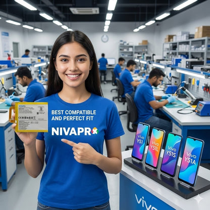 NIVAPRO B-95  for Vivo Y51, Y51L, Y51S Battery capacity 2350mAh with Warranty