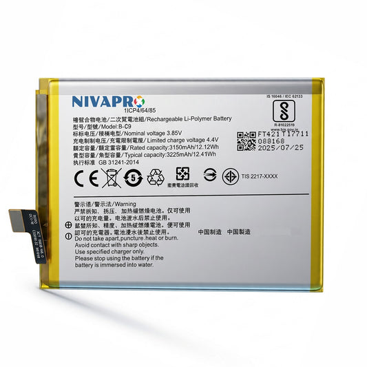 B-C9, BC9 Original for Vivo V7 Plus | Y79 | Y79A | 1716 | 1850  3225mAh Battery with warranty by NIVAPRO
