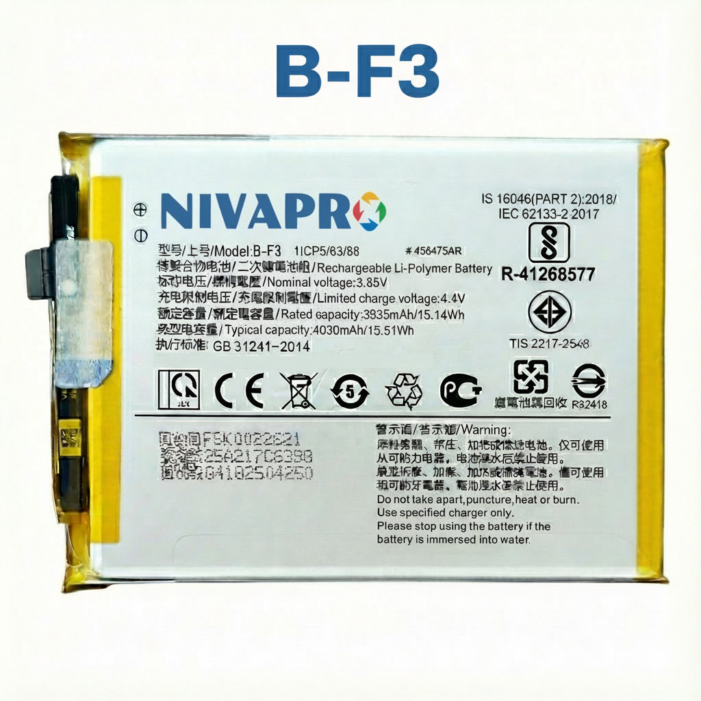 NIVAPRO B-F3 Battery capacity 4030mAh