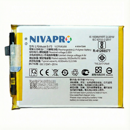 NIVAPRO B-F3 Battery capacity 4030mAh