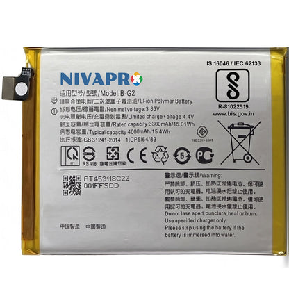 B-G2, BG2 for Vivo V15 4000mAh Battery with warranty by NIVAPRO
