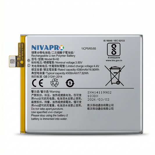 B-H0, BH0, BHO for Vivo S1, Vivo 17 Neo, V1913  4500mAh Battery with warranty by NIVAPRO