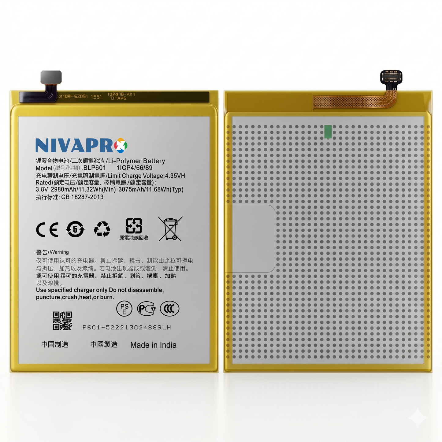 Original BLP601 for Oppo F1S | A59 | A59M | A59S | A53 | A53T | A53M 3075mAh Battery with warranty by NIVAPRO